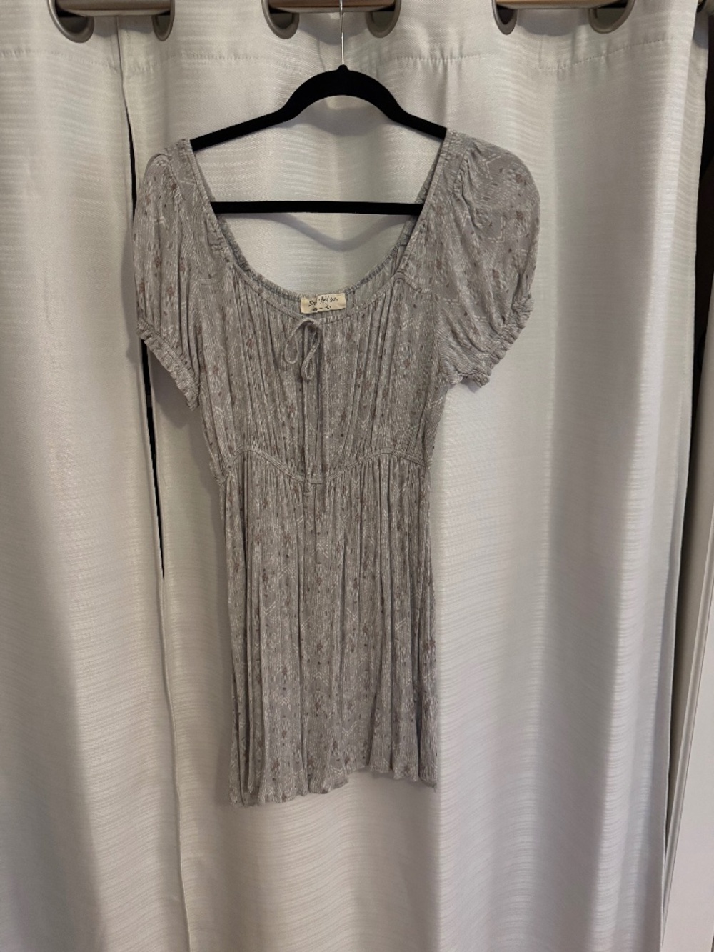 Light blueish/grey babydoll dress